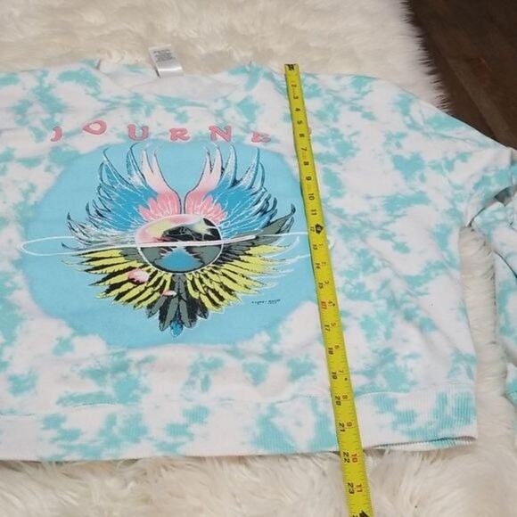 Journey Blue Tie Dye Crop Sweatshirt - Picture 4 of 8